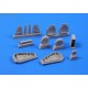 Wyvern S.4 undercarriage set - 1/72 set