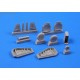 Wyvern S.4 undercarriage set - 1/72 set