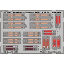 Seatbelts German WWI STEEL - 1/48 painted PE set