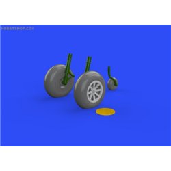 P-40B wheels  - 1/48 detail set