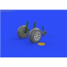 P-40B wheels - 1/48 update set