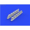 P-40B exhaust stacks - 1/48 update set