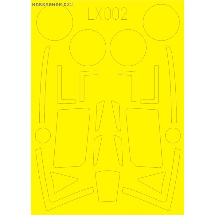 Typhoon Mk.Ib Car Door - 1/24 mask