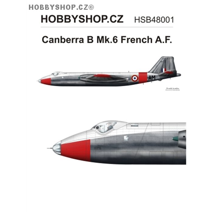 Canberra B Mk.6 Armée de l'Air  - 1/48 decal