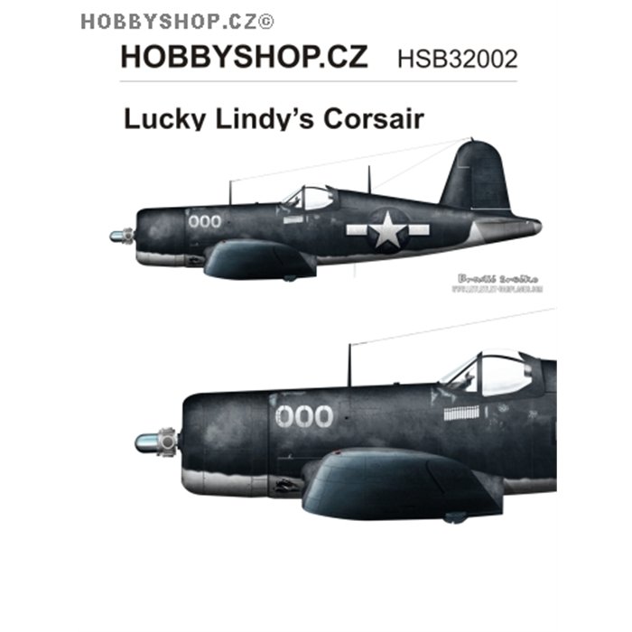 Lucky Lindy's Corsair  - 1/32 decal