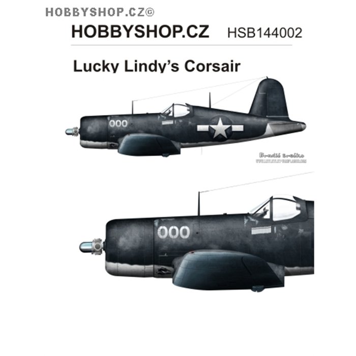 Lucky Lindy's Corsair  - 1/144 decal