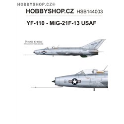 YF-110 - MiG-21F-13 USAF  - 1/144 decal
