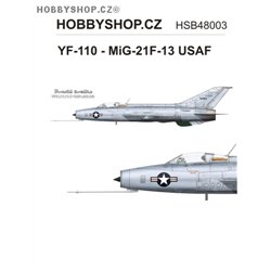 YF-110 - MiG-21F-13 USAF  - 1/48 decal