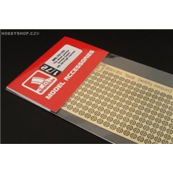 Tie down points (cross type) US aircraft carrier - 1/72 PE set