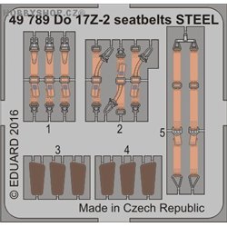 Do 17Z-2 seatbelts STEEL - 1/48 lept