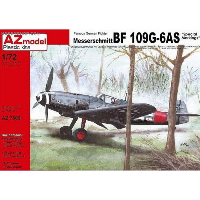 Bf 109G-6AS Special markings - 1/72 kit