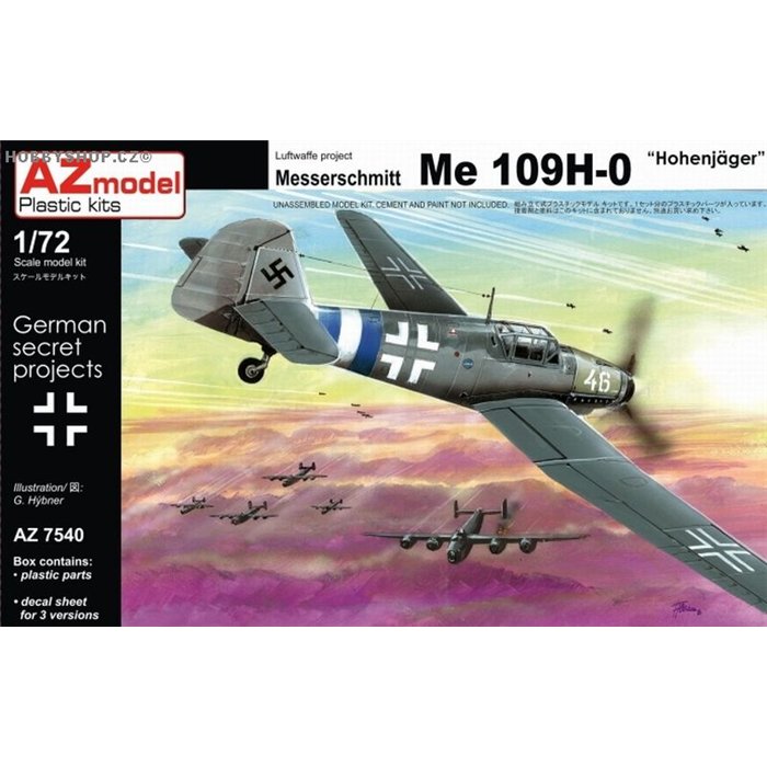 Me 109H-0 - 1/72 kit