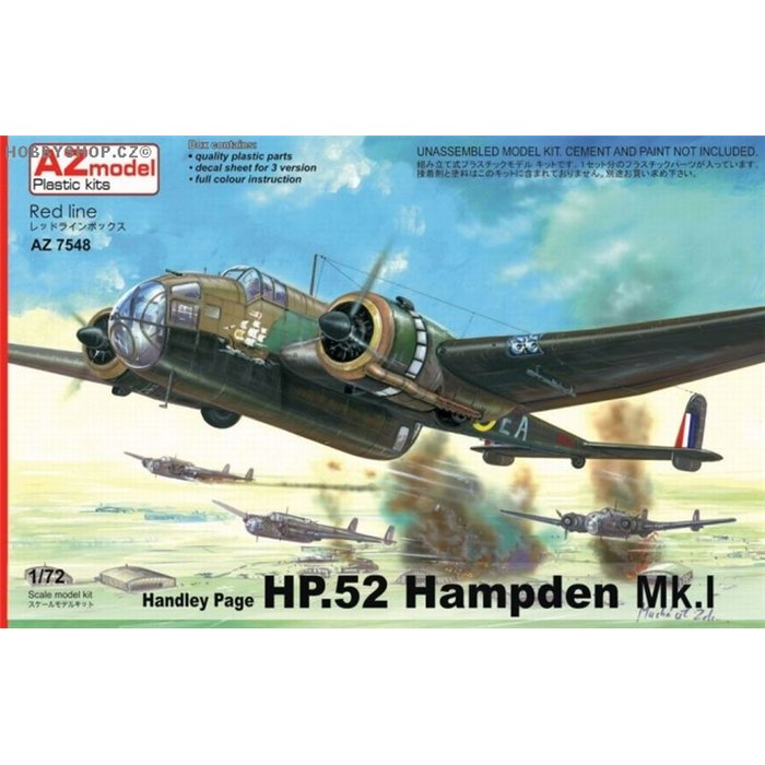 H.P. Hampden Mk.I Bomber - 1/72 kit