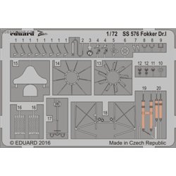 Fokker Dr.I - 1/72 ZOOM painted PE set