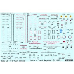 Bf 109F stencils - 1/48 