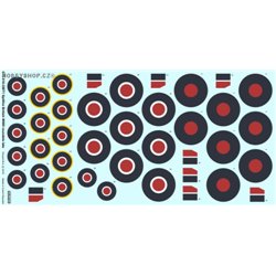 Spitfire - British WWII roundels late Limited - 1/72 decals