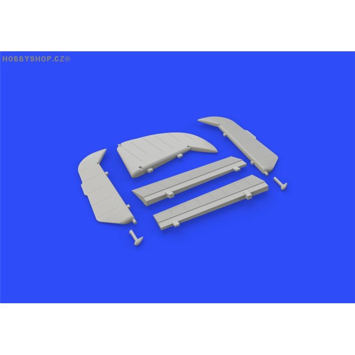 Bf 109F control surfaces - 1/48 doplňkový set