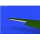 Bf 109F control surfaces - 1/48 update set