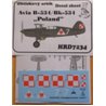 Avia B-534 Poland - 1/72 decal