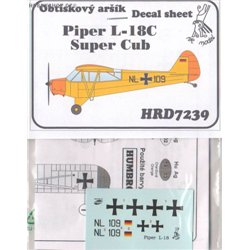 Piper L-18 Super Cub Germany - 1/72 decal