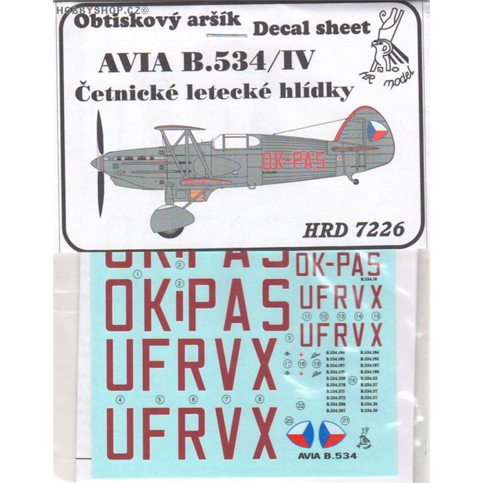 Avia B-534 CLH - 1/72 decal