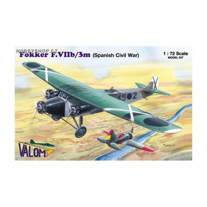 Fokker F.VIIb/3m Spain - 1/72 kit