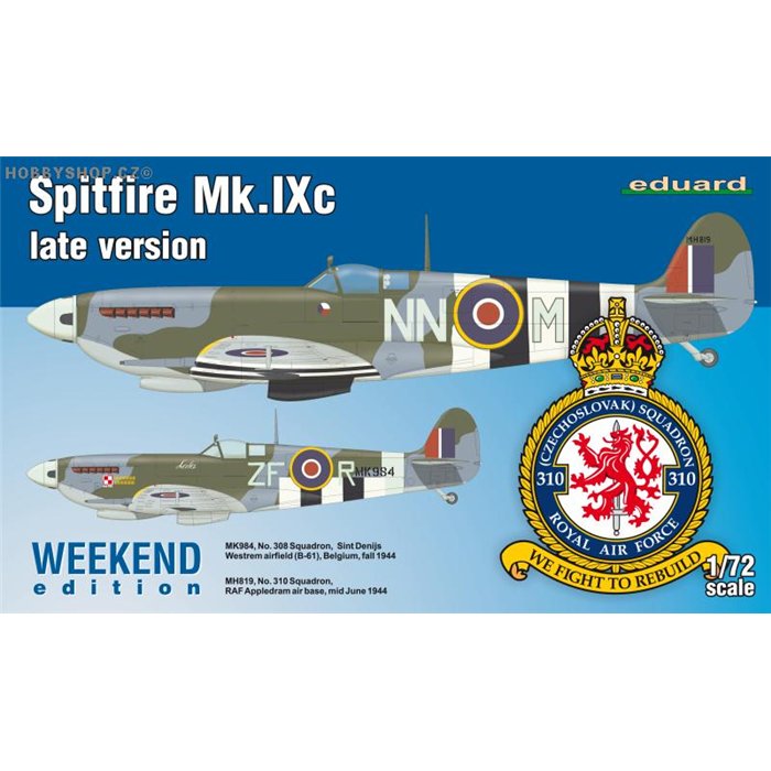 Spitfire Mk.IXc late version - 1/72 kit