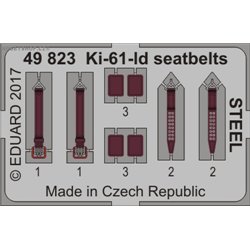 Ki-61-Id seatbelts STEEL - 1/48 PE set