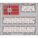 German U-boat flags - 1/48 PE set