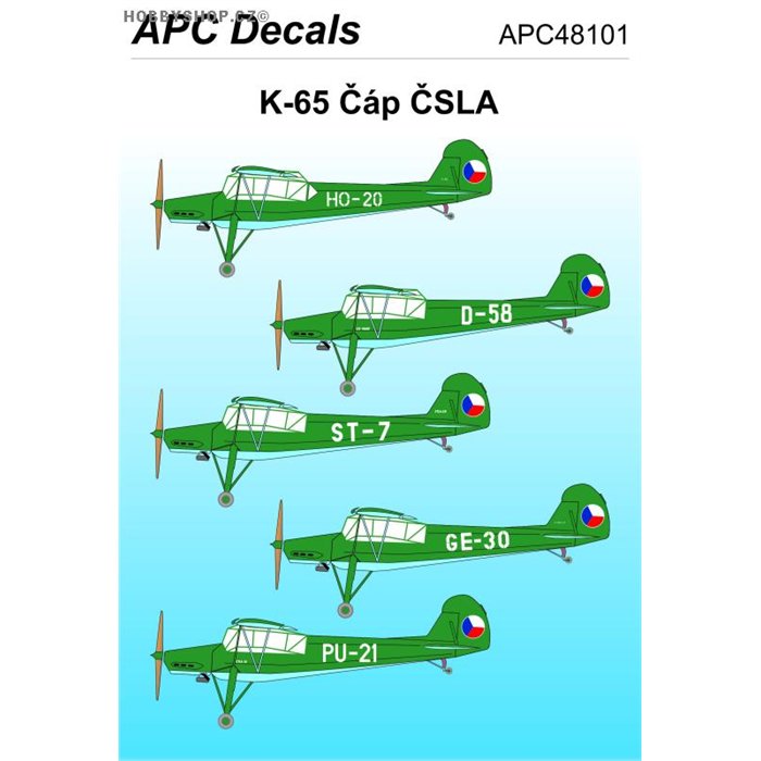 K-65 ČSLA - 1/48 decal