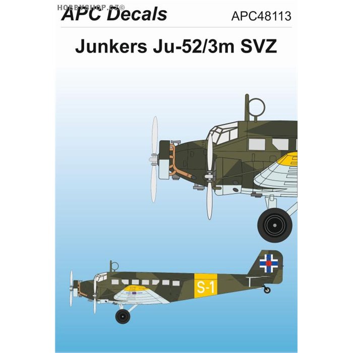 Junkers Ju 52/3m SVZ - 1/48 decal