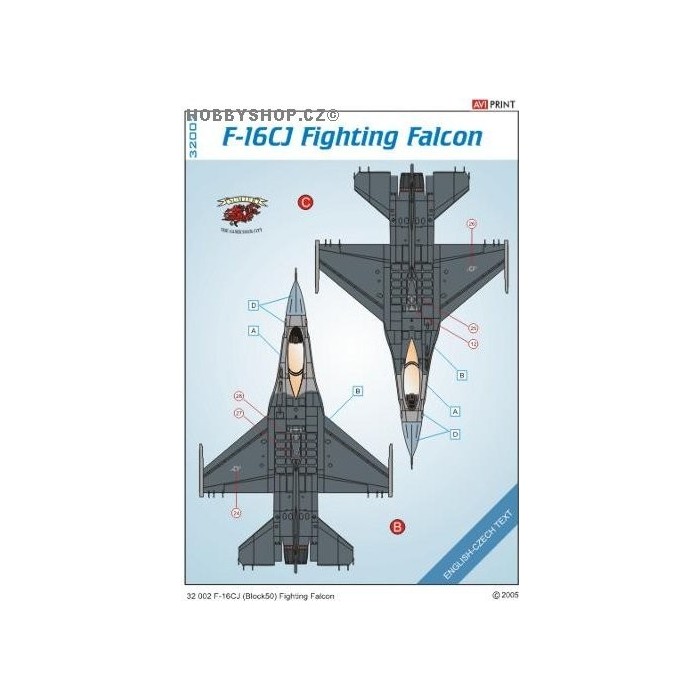 F-16CJ - 1/32 decals