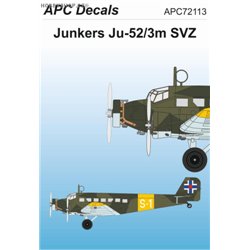 Junkers Ju 52/3m SVZ - 1/72 decal