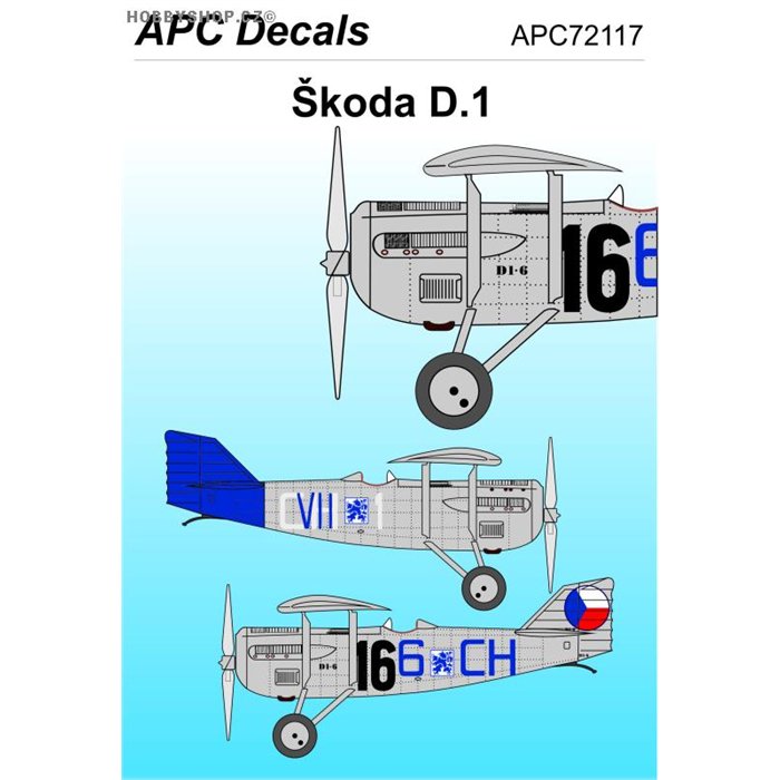 Škoda D.1 - 1/72 decal