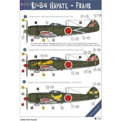 Ki-84 Hayate - Frank - 1/32 decals