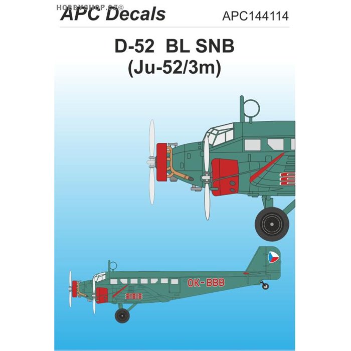 Junkers Ju 52/3m BL SNB - 1/144 decal