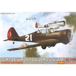 Curtiss-Wright CW-22 & CW-22B Falcon Turkish Double kit - 1/72 kit