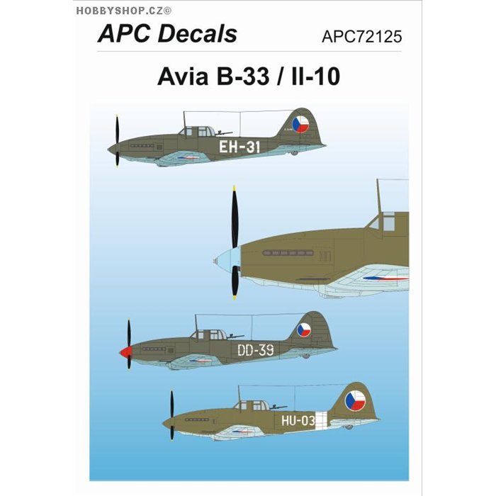 Avia B-33 / Il-10 - 1/72 decal