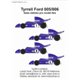 Tyrrell Ford 005/006 decals