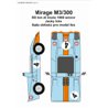 Mirage M3/300 obtisky