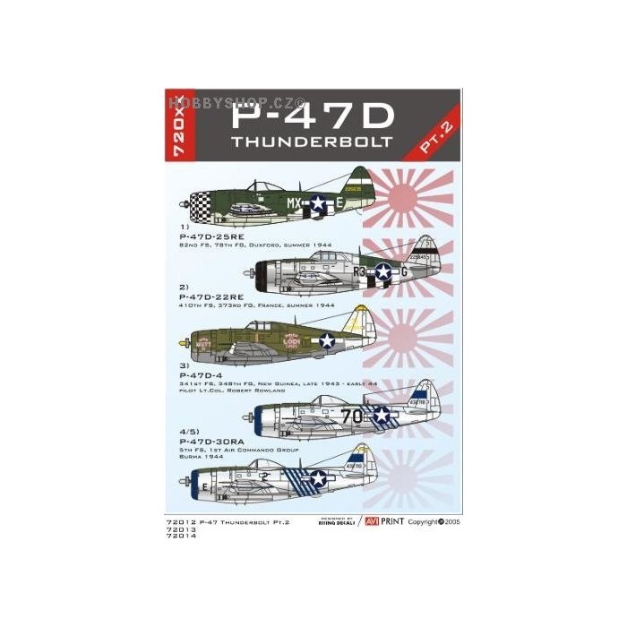 P-47D Pt.2 - 1/72 decals