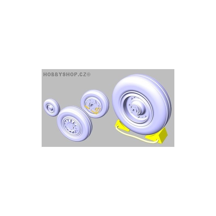 F-16 late wheels - 1/48 update set