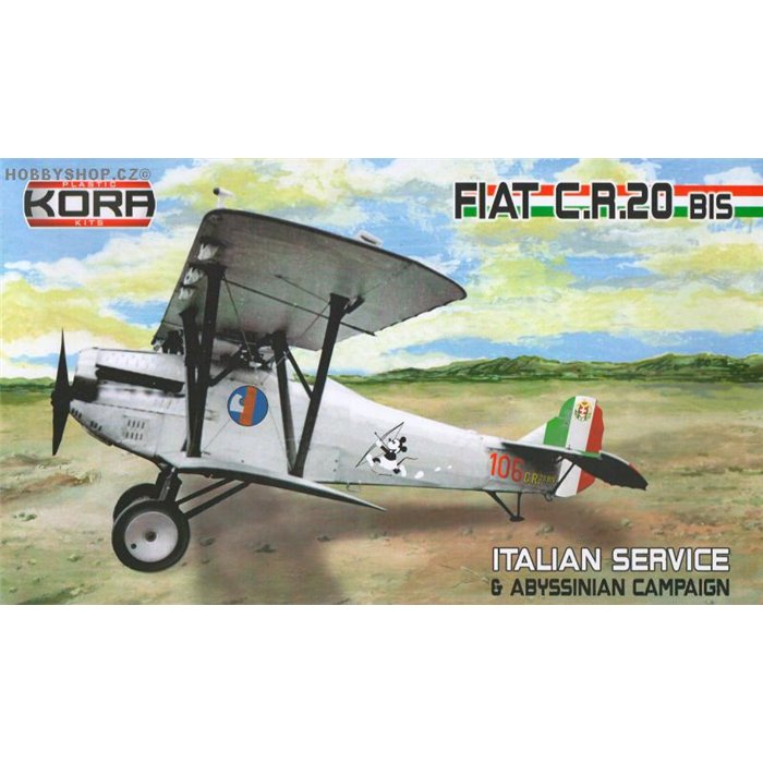 Fiat CR.20bis Italian service - 1/72 kit