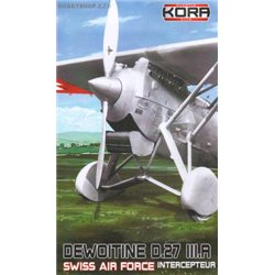 Dewoitine D.27 IIIR Swiss A.F. - 1/72 kit