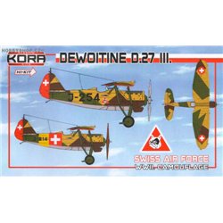 Dewoitine D.27 III WWII camouflage - 1/72 kit