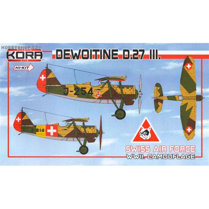 Dewoitine D.27 III WWII camouflage - 1/72 kit