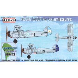 Focke-Wulf Fw 44J Argentinien & Chilean service - 1/72 kit