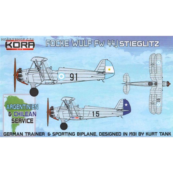 Focke-Wulf Fw 44J Argentinien & Chilean service - 1/72 kit