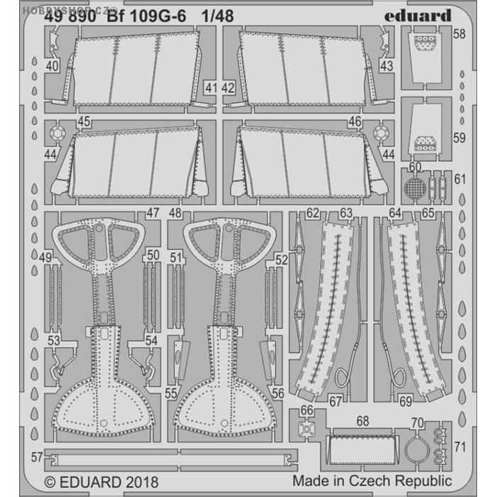 Bf 109G-6 - 1/48 lept