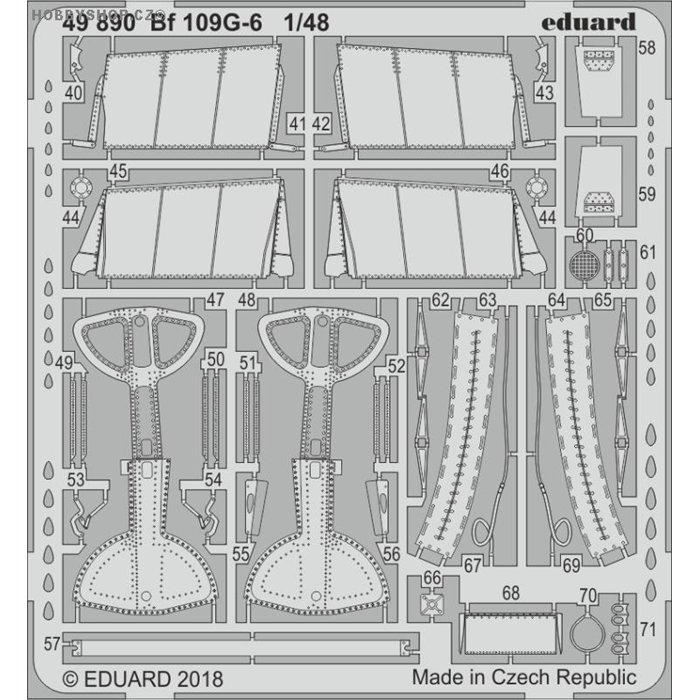 Bf 109G-6 - 1/48 lept